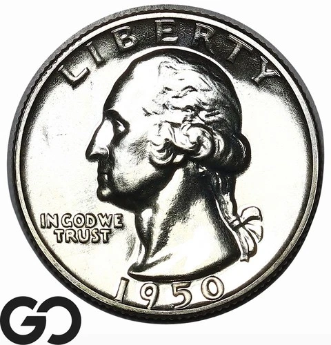 1950 Washington Quarter Proof, Superb Gem PR++