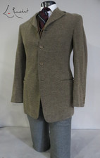 VTG Giorgio Armani Italy flecked woven tweed four button sport coat 40 R