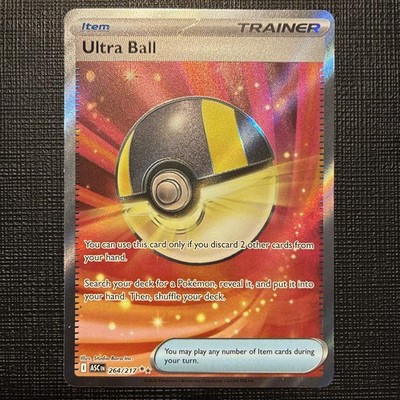 Ultra Ball 264/217 Ascended Heroes Rare Full Art Holo Pokémon  TCG Card