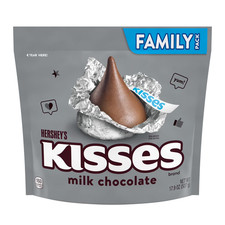 Hershey's Kisses Milk Chocolate Candy, Family Pack 17.9 oz.