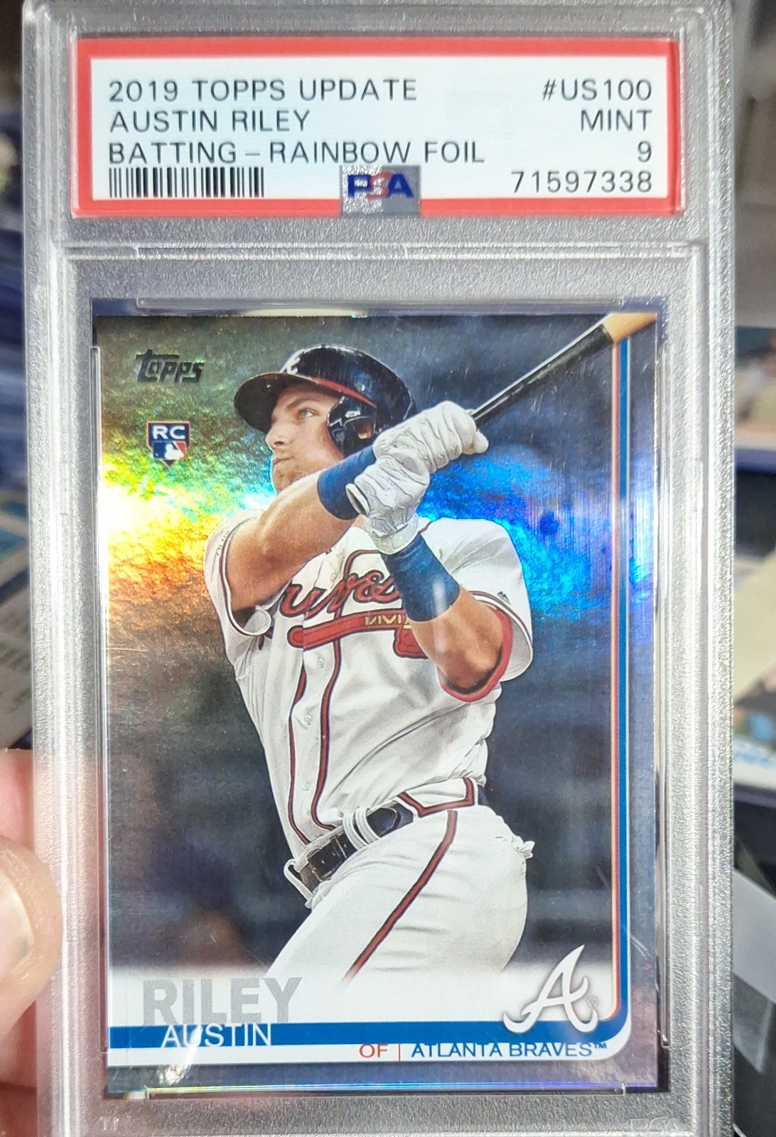 2019 Topps Update Series - Austin Riley #US100 Rainbow Foil (RC)