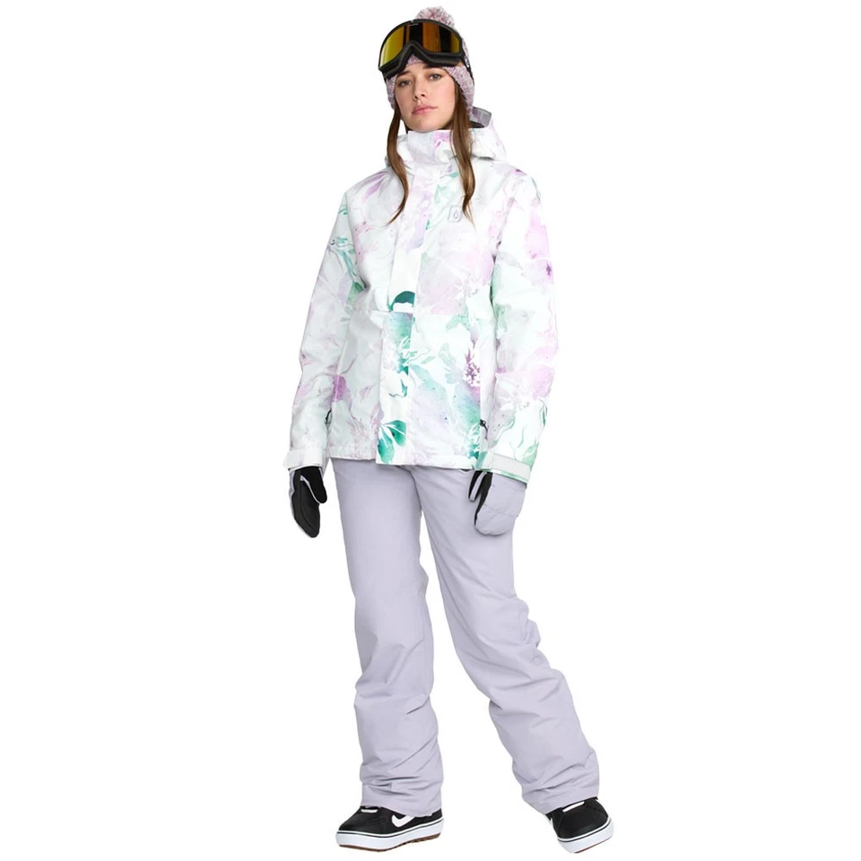 Volcom Bolt Insulated Damen-Skijacke Schnee-Jacke Snowboardjacke Blumen-Print - Bild 3 von 4