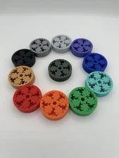 Gear Spinner Fidget Toy - Set of 3 - Multiple Color Options - Custom 3D Printed