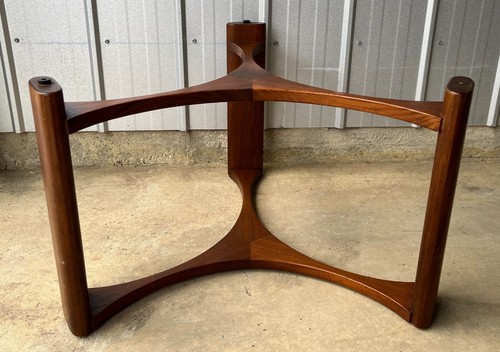 Retro Midcentury Rondo Coffee Table Teak & Glass - Picture 10 of 23