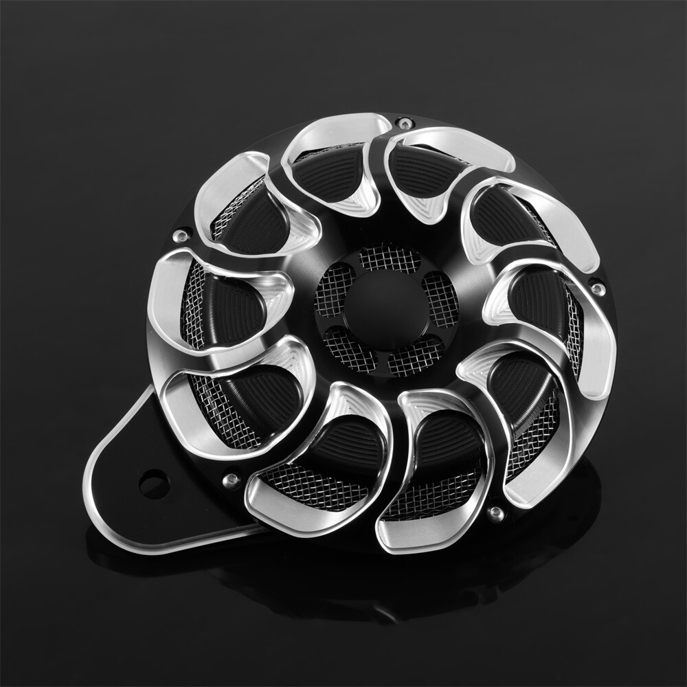 CNC Billet Horn Kit Cover For Harley Big Twin Street Road King