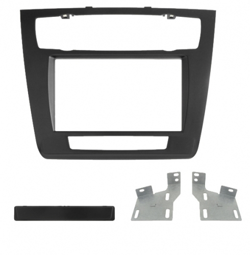 Mascherina Phonocar 03671 BMW 1 E87 2DIN Nero - Installazione OEM