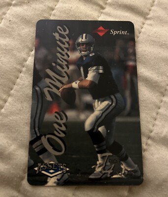 Troy Aikman Sprint ScoreBoard Assets Phone Card 1995 Score Board