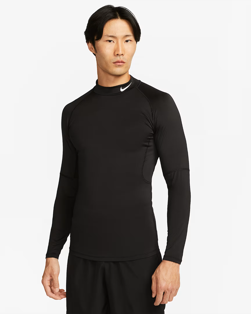 NWT Nike Pro Men's Dri-FIT Fitness Mock-Neck Long-Sleeve Top