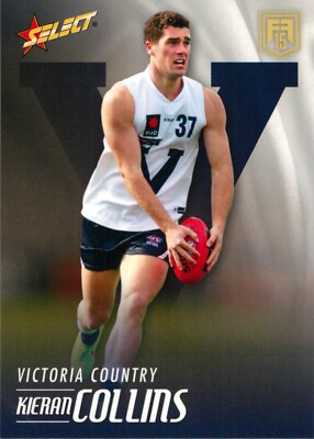 2015 Western Bulldogs AFL Select Future Force Rookie Card - Kieran Collins