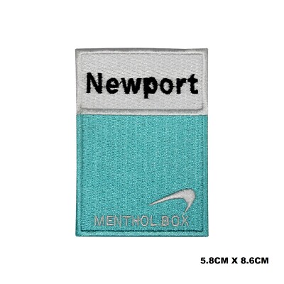 Newport Menthol Box Logo Bügelbild/Aufnähen Patch gestickte Applikation für Kleidung