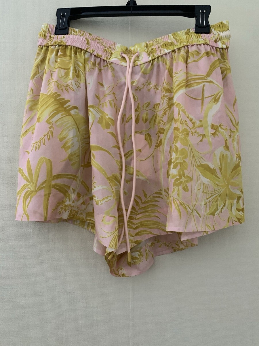 ショートパンツ Zimmermann SHORTS NWT Zimmermann Golden Relaxed Silk Shorts Size 3 AU/10 US | eBay