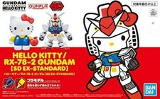 SDGundamEX Standard Hello Kitty RX-78-2 Gundam Plastic Model kit Bandai Spirits