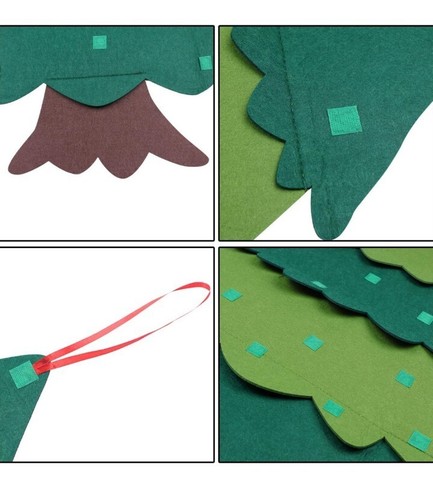 Ddfly Felt Christmas Tree for Kids,DIY Felt Christmas Tree Set with... - Picture 2 of 6