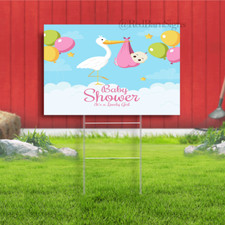 Baby Shower It's a Lovely Girl yard sign