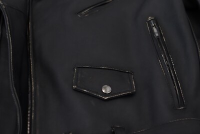 DOLCE&GABBANA ジャケット ベージュ 2007525E0005 DOLCE & GABBANA Jacket Black Leather Biker Coat Zipper IT46