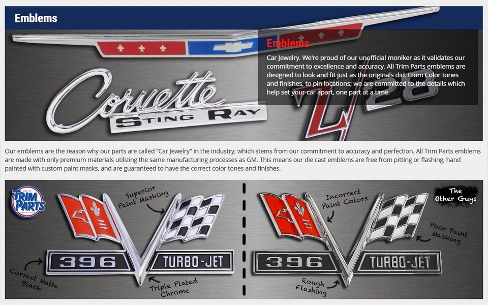 NUEVO Par de emblemas de guardabarros Silverado 20 / para Chevy C20 K20 1975-80 piezas de moldura 9903 Foto 2 de 4