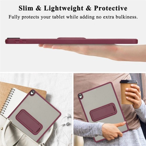 For iPad 5/6/7/8/9/10/11th A16 Mini 7 Air Pro 11 M3 Clear Stand Shockproof Cover - Picture 55 of 108