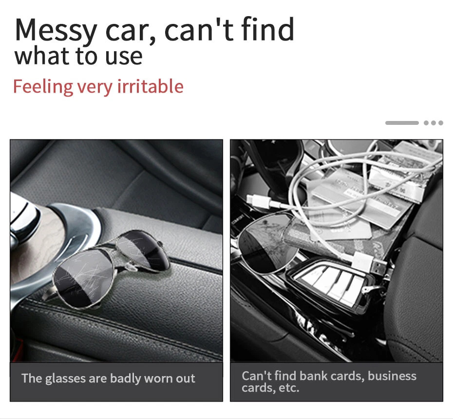 Óculos de sol viseira solar bolso suporte de armazenamento placa de guarda-sol organizador para carro SUV - Imagem 4 de 4