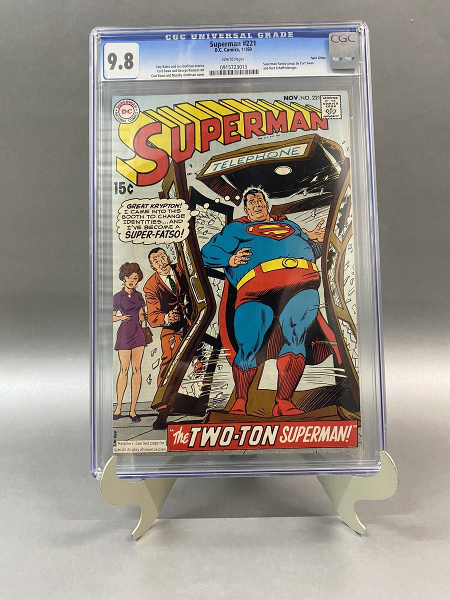 Superman #221 CGC 9.8 Super-Fatso Swan Art Highest Grade Low
