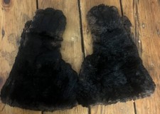 Antique Victorian Era Beaver/Mink Fur Gloves Ultra Rare Size 8 1/2