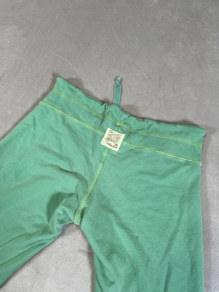 Pantalones deportivos Miami Hurricanes marca retro bóveda universitaria cordones verdes para mujer M Foto 4 de 4