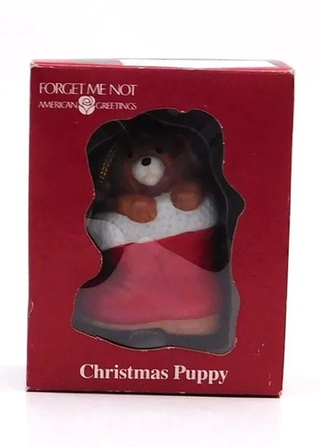 American Greetings Forget Me Not Ornamento Natale Cucciolo Stivali Natale Vacanze - Foto 9 di 16