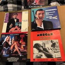 6 Laserdisc James Bond Sean Connery Roger Moore Traci Lords Vanessa Redgrave