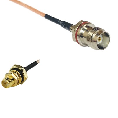 RG316 TNC Female Small Bulk to RP-SMA Female O-Ring RF Cable Rapid-SHIP LOT