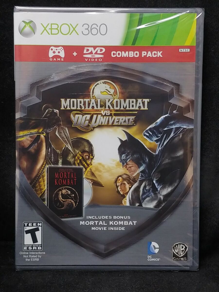 Mortal Kombat vs. DC Universe w/Mortal Kombat Movie (Xbox 360) BRAND NEW