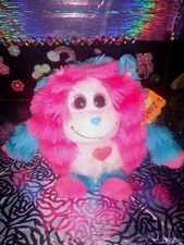❤️Ty Monstaz "Delilah" Pink & Blue Color Beanie Ballz '2013 6" Plush! *READ*