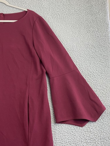 Lafayette 148 New York Size XL Dress Bell Sleeves Stretch Jersey Knit EXC - Picture 5 of 13