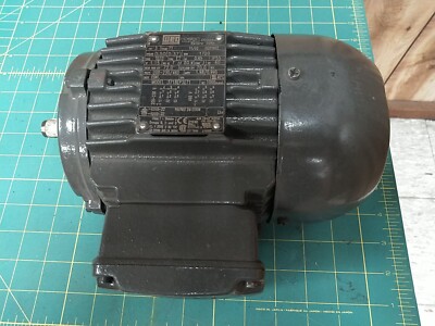 WEG 1/2 HP 1720 RPM Electric Motor 208-230/460VAC 3PH Fr 71 14 mm Shaft NOS