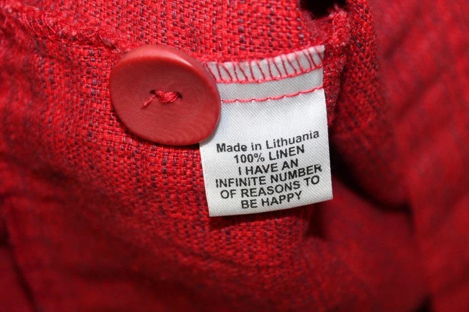 NEW Flax Designs Long Sleeve Linen Urban Market Jacket Blazer Size P NWOT - Image 4 of 4