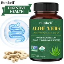 Organic Freeze-Dried Aloe Vera 180mg, Detox Cleaning & Digestive Support