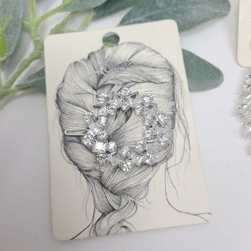 LOVISA Rhinestone Earrings and Hair Clip NWT - Picture 3 of 9