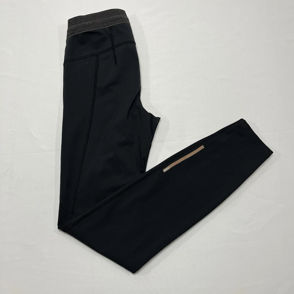 Leggings de compresión REI CO-OP para mujer pequeños (22x26”) senderismo correr, negros Foto 3 de 4