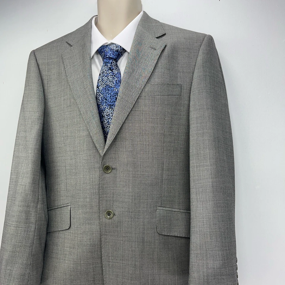 Chester Barrie куртка Blazer Великобритании 40-х серый Savile Row London шерсти - Изображение 3 из 4
