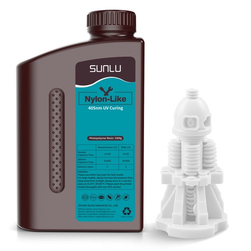 SUNLU 1KG 3D Drucker Resin Standard/ABS-Like/Toughness/Water Washable Resin - Afbeelding 56 van 79