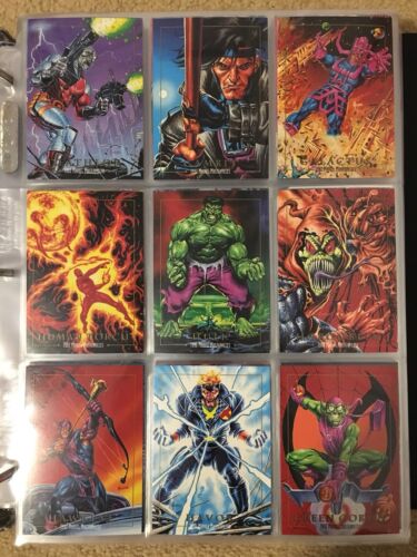 1992 Marvel Masterpieces Trading Cards COMPLETE BASE SET, #1-100 NM/M! Joe Jusko - Picture 4 of 12