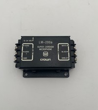 Crown LM-200a Super Cardio Microphone, 12-24 VDC, Serial No. 240301