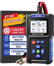 Bt300 Car Battery Tester 12v 24v Cca Load Cranking Charging System Analyzer Tool