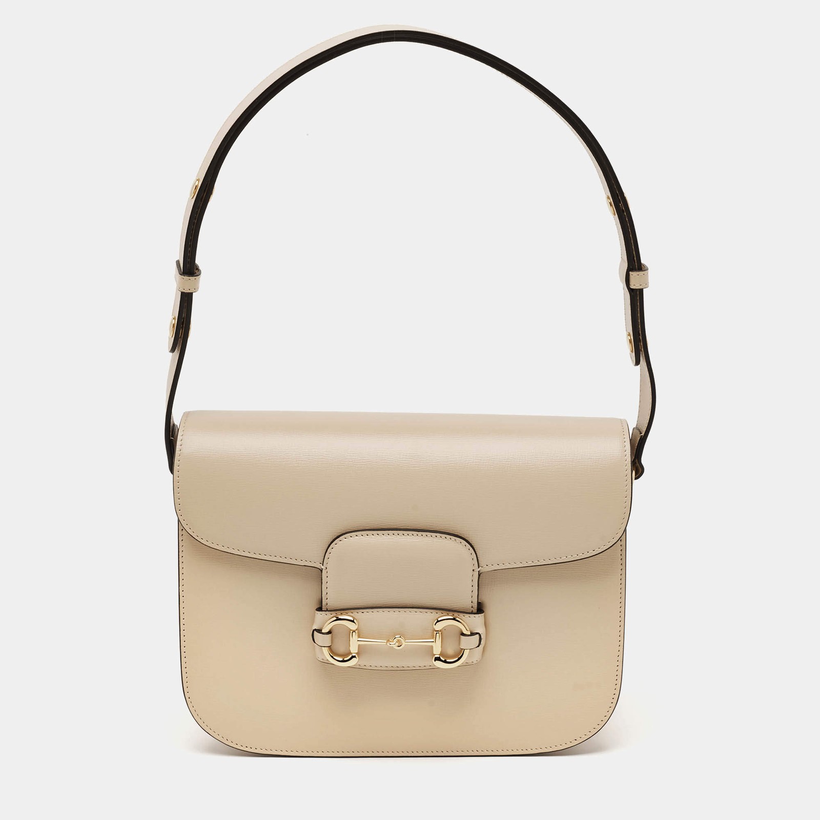 Gucci Horsebit 1955 Medium Beige Leather Shoulder Bag