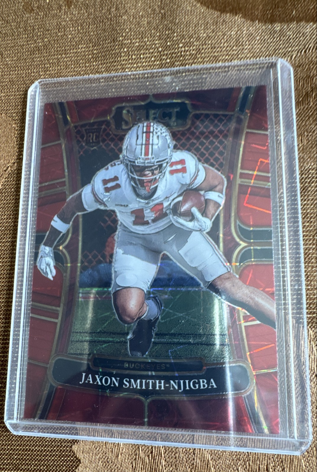 2023 Panini Select Draft Picks - Concourse Jaxon Smith-Njigba #7 Red Lazer Prizm