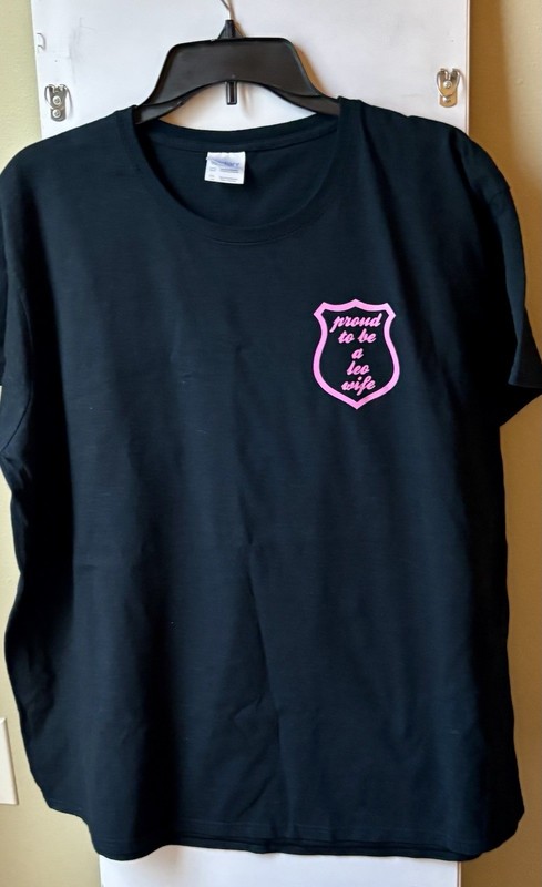 Black & Pink LEO / Police Wife Shirt 2xl