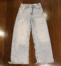 American Eagle Dreamy Drape Super High Rise Baggy Wide Leg Jeans Size 2 26W New