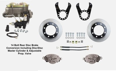 14 Bolt Rear Disc Brake Conversion & Master, 10.5 SRW, GM 1973-1988 Disc Brakes