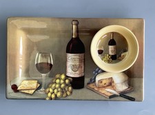 Haven Ceramic Serving Platter & Matching Dip Bowl Wine Cheese Chateau Lorien 