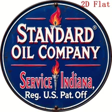 STANDARD OIL COMPANY SERVICE Sign Rustic Metal Sign RETRO Garage Man Cave