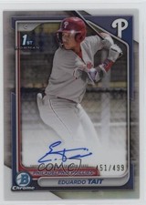 2024 Bowman Chrome Prospect Refractor 451/499 Eduardo Tait #CPA-ET Auto f0r