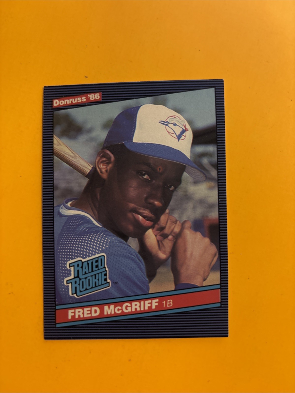 FRED MCGRIFF Rookie RC 1986 Donruss Rated Rookie #28 NM or Better Centered